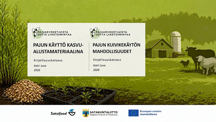 Paju tarjoaa uusia mahdollisuuksia kuivikkeisiin ja kasvualustoihin – kirjallisuuskatsaukset kokoavat tutkimustietoa